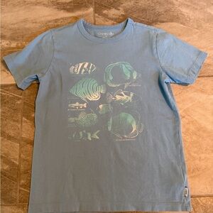 Crewcuts Light Blue Kids Tee with Fish Design